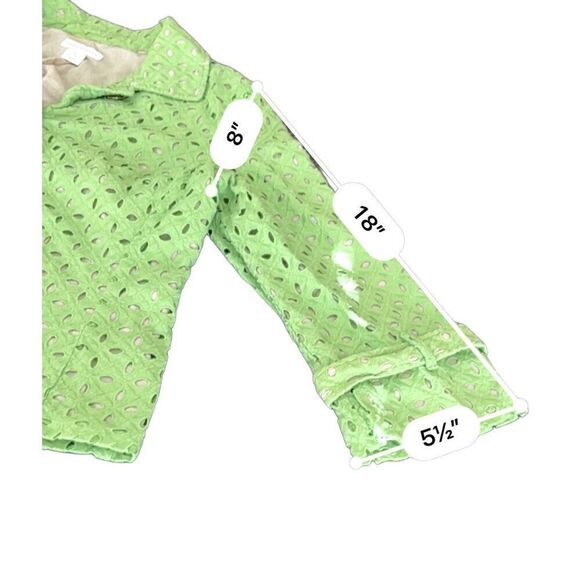 VINTAGE Charter Club GREEN CROPPED JACKET SIZE M - Picture 4 of 8